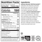 Single Serve Organic Protein™ Plant Based Protein Powder - Vanilla Bean