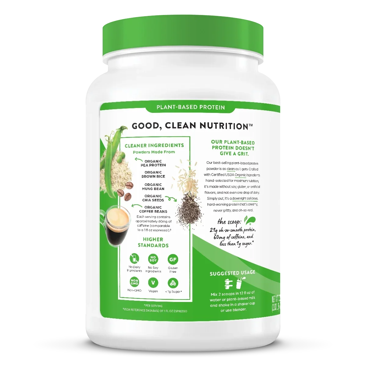 Organic Protein™ Plant Based Protein Powder - Iced Coffee