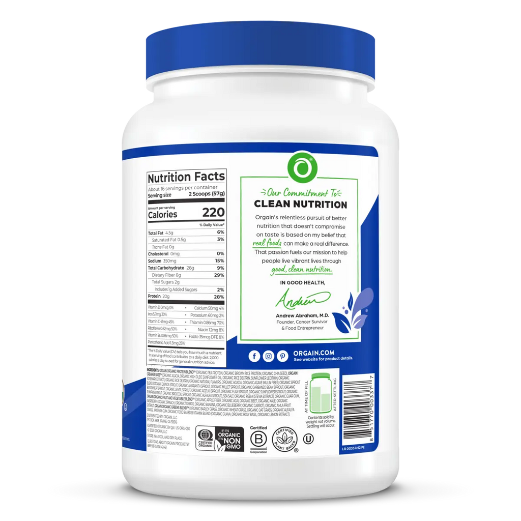 Organic Meal Powder - Vanilla Bean