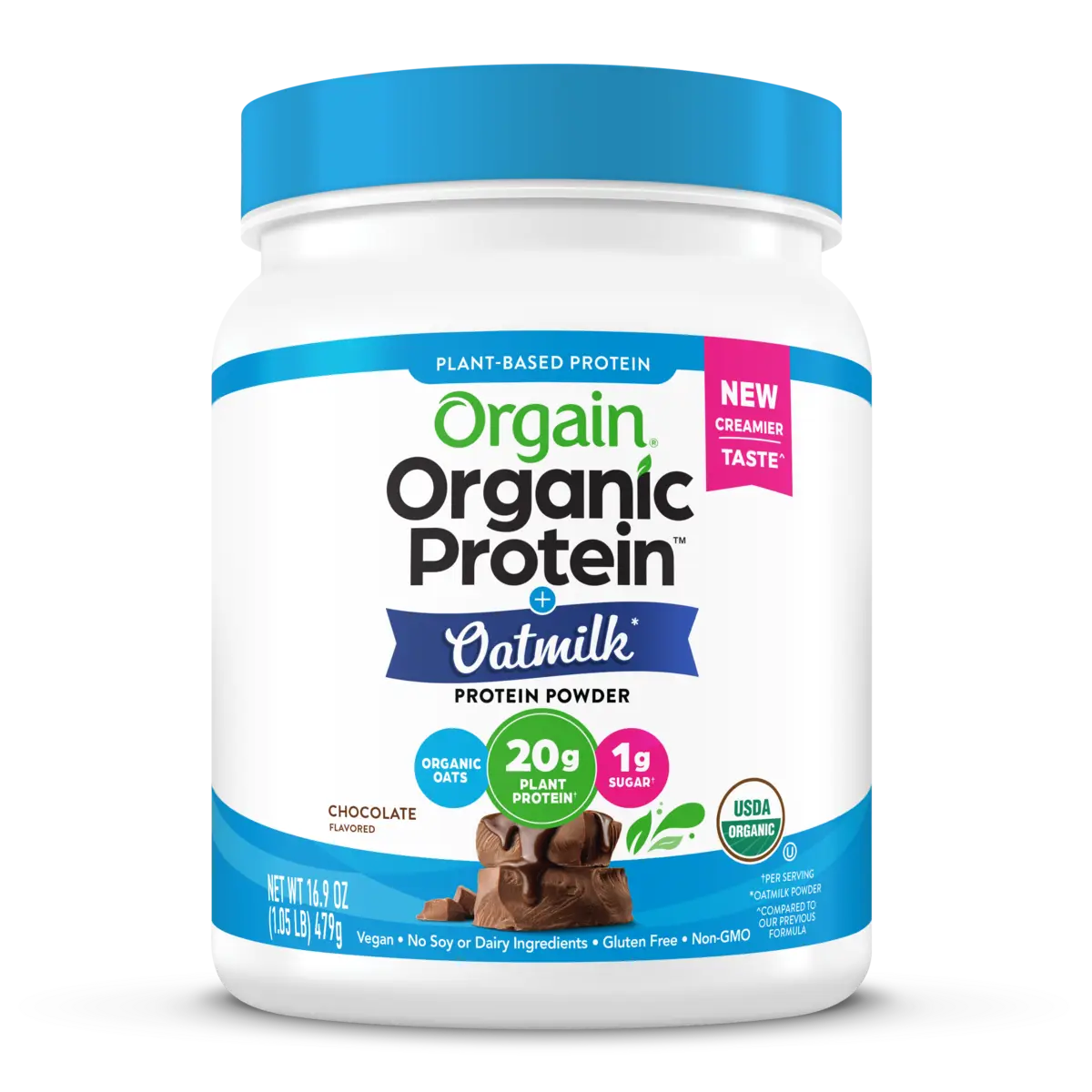 Organic Protein™ + Oatmilk Plant Based Protein Powder - Chocolate